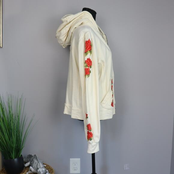 Vintage Johnny Was, JWLA, Hoodie with Embroidered Flowers - Picture 5 of 6